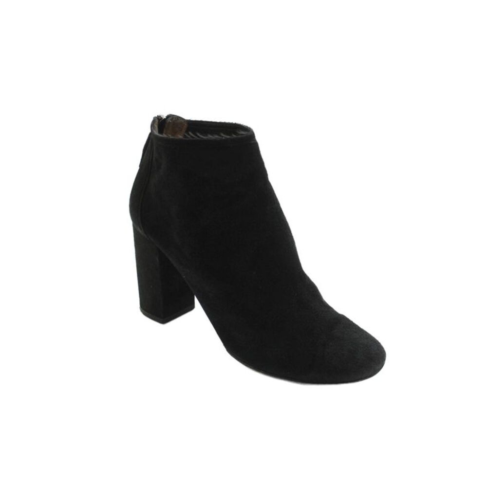 Aquazzura Womens Suede Zip Up Ankle Booties Black Size 38.5 8.5